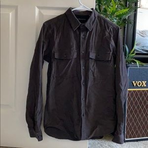Theory - Brown corduroy button up